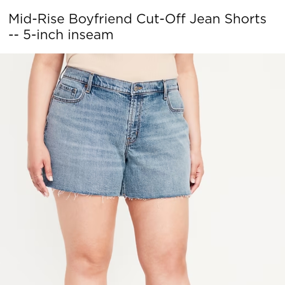 Mid-Rise Cut Off Boyfriend Shorts!